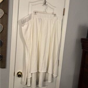 Lane Bryant Cream Midi Skirt